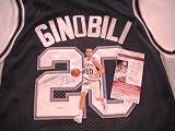 MANU GINOBILI SIGNED AUTOGRAPHED JERSEY SAN ANTONIO SPURS JSA