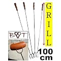4 St�ck 1 Preis L�nge 1 Meter Teleskop W�rstchenspiesse Gem�se grillen