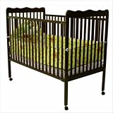 Dream On Me Contemporary Convertible Wood Crib in Cherry