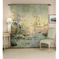 Thomas Kinkade Sea of Tranquility Window Art Curtain