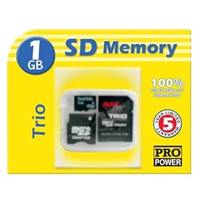 Click here to buy Accessory Power 1GB microSD Flash Memory Card TRIO ( Includes Mini and Regular Secure... by Accessory Power.