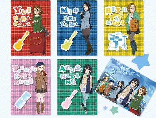 けいおん!×ローソンフェア 第3弾 クリアファイル 全6種セット 唯 澪 紬 律 梓  K-ON
