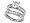 2.85 cttw Sterling Silver 14K White Gold Plated Genuine Round White Topaz Wedding Set Size 5