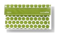 Snack Size Bag in Green Polka Dot