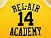 Fresh Prince Jersey 14 Will Smith Jersey Yellow Bel-Air Academy Basketball Jerseys Stitched (Golden, Small)