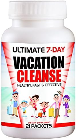 7-Day Post Vacation Detox Cleanse (Vitamin C (ascorbic acid), Psyllium Husks Powder, Organic Flaxseed Oil, Black Walnut Hulls (herb powder), Cape Aloe (herb powder) , Cascara Sagrada (herb powder) , Senna Leaves (herb powder) , Fenugreek Seed (herb powder) , Fennel Seed (herb powder) , Garlic Bulb Extract , Red Clover (herb powder), Cayenne (40,000 HU/G), Black Cohosh Extract (2.5 Triterpene) , Sage Leaves (herb powder), Goldenseal Root (3:1 extract), Organic Gum Acacia)
