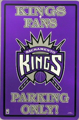 Sacramento Kings Fans Parking Only Sign NBA Licensed
