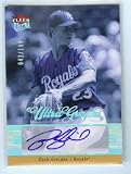 Zach Greinke Autograph 2007 Fleer Ultra Graphs Baseball Card #UG-ZG & #/199 Signed/ Kansas City Royals / Milwaukee Brewers