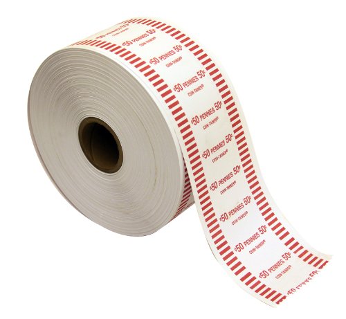The Coin-Tainer Co. Automatic Coin Wrapper Roll, Penny, 1000 feet (50001)