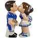 Westland Giftware Mwah Magnetic Football Player and Cheerleader Salt and Pepper Shaker Set, 4-1/4-Inch