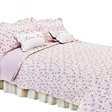 Textiles Plus 100-Percent Cotton Quilted Queen Quilt, Butterfly