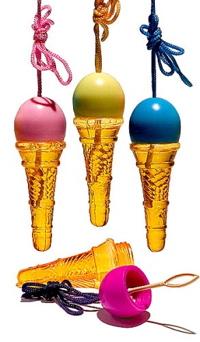 Ice Cream Cone Bubble Necklaces - 24 Pack