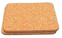 T&G Set x 2 Square Hot Pot Stands In Natural Cork 20cm
