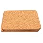 T&G Set x 2 Square Hot Pot Stands In Natural Cork 20cm