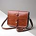 Vintage Leather CrossBody Handbag HN Shoulder Messenger Bag (Brown)