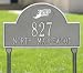Tampa Bay Rays Pewter and Silver Personalized Address Lawn Plaque
