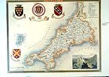 51qT4l7vxoL. SL160  1990 Map England County Cornwall Lands End Scilly Isles Reviews
