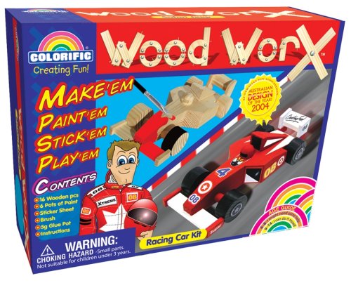 Childrens Toyshop  Toys : Wood Worx Racing Car