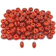 Red Round Millefiori Glass Beads Beading Approx 100
