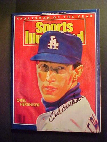 Orel Hershiser Los Angeles Dodgers Autographed December 19, 1988 Sports Illustrated Magazine