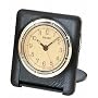 Seiko Travel Alarm Clock Ultra Thin Black Matte Case #QUH304KRH