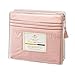 Clara Clark Bed Sheets, Premier 1800 Series 4 Piece Bed Sheet Set, Deep Pocket, Wrinkle, Fade, Stain Resistant, Luxury Soft Bedding Sheets & Pillowcases, Queen, Peach