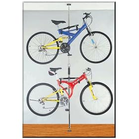 SpareHand Q-Rak Dual Bike Rack - Floor To Ceiling Storage Rack by SpareHand