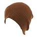 Gossip Girl Soft Ribbed Ski Beanie Slouch Slouchy Knit Hat Mocha Brown