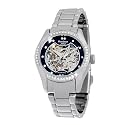 Armitron NOW Women's Automatic Swarovski Crystal Accented Silver-Tone Dress Watch #753720BKSV