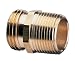 LR Nelson Industrial Brass Pipe and Hose Fitting for Female 3/4-Inch NPT to Female Hose, Double Male #50571