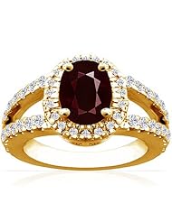 18K Yellow Gold Cushion Cut Ruby Ring With Sidestones (GIA Certificate)