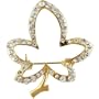 Gold Rhinestone Maple Leaf Birthstones Jewelry Brooches & Pins