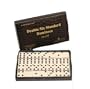 Double 6 Dominoes Set 28 Quality Set Ivory/cream with Black Dots