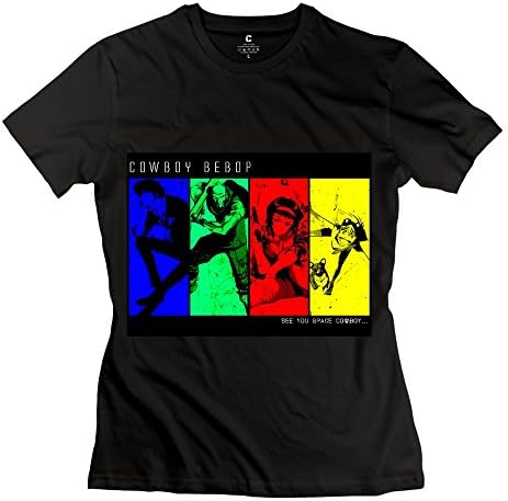 PTYS Women's Tee Cowboy Bebop See Space Cowboy Size M Black