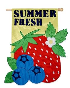 Summer Fresh Regular Size Applique Flag