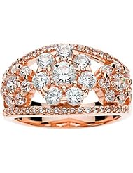 18K Rose Gold Diamond Ring - 2.00 Ct. -- LIFETIME WARRANTY