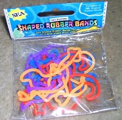 Sea Shaped Silly Rubber Bands - Lot of 24 Bandz (Sea)