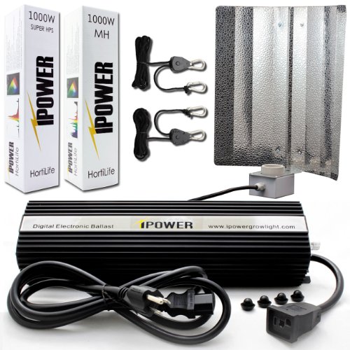 iPower GLSETX1000DHMWING20 1000-Watt Light Digital Dimmable System for Plants
