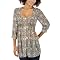 Xhilaration&reg; Juniors Tunic Boho Top - Skin Floral