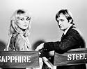DAVID MCCALLUM AS STEEL, JOANNA LUMLEY AS SAPPHIRE FROM SAPPHIRE AND STEEL #1 - BLACK & WHITE Movie Photo - (4 Different Photograph & POSTER Sizes Available)
