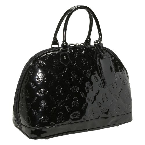Loungefly Black Embossed Mirror Bag