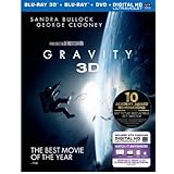Gravity (Blu-ray 3D + Blu-ray + DVD + UltraViolet Combo Pack)