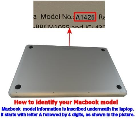 USTCover 3-in-1 BLACK Rubberized Hard Shell Case Cover for 13.3" A1425 MacBook Pro with RETINA Display (for RETINA version ONLY / No DVD Drive / Release October 2012) & Keyboard Cover & Screen Protector & Cleaning Cloth (3-in-1 A1425 Black-Rubberized)