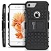 CoverON [Atomic Series] Fit iPhone 8 Kickstand Case, iPhone 7 Case, Hard Hybrid Tough Protective Armor Phone Cover Case for Apple iPhone 8/iPhone 7 - Black