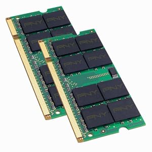 PNY MN4096KD2-667 4GB (2x2GB) DDR2 667 MHz PC2-5300 Notebook Memory Kit