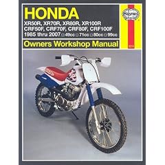 Honda XR50/70/80/100R and CRF50/70/80/100F: Owners Workshop Manual (Motorcycle Repair Manual)