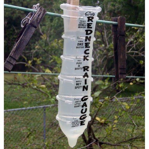 Hilarious Adult Humor Redneck Rain Gauge - Condom Shaped Novelty
