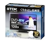 TDK Ͽ����DVD-RW �ǥ���������Ͽ���б�(CPRM) �ۥ磻�ȥ磻�ɥץ�󥿥֥� 1-2��® 5mm����ॱ���� 10��ѥå� DRW120DPWA10S