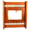 Handmade Thai Teak Wood & Rattan Picture Frame (4 x 6 in. Photo)
