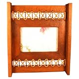 Handmade Thai Teak Wood & Rattan Picture Frame (4 x 6 in. Photo)